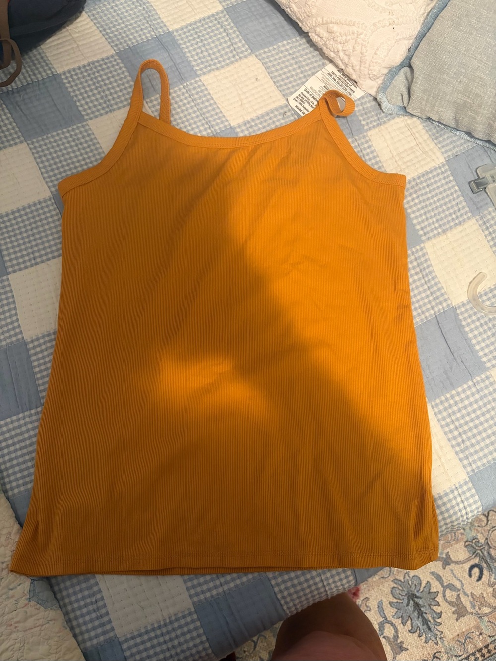 No Boundaries Mustard Ribbed Camisole Tank Top